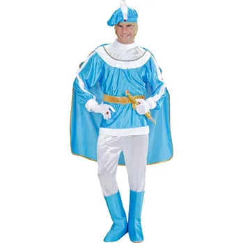 Karnevalový kostým Pánský kostým princ, modrý - S