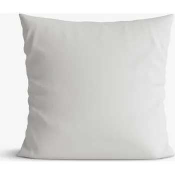 Povlak na dekorativní polštářek Bavlněný povlak na polštář - světle šedý 45 x 45 cm