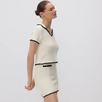 Dámská sukně Reserved - Pleteninová sukně - krémová - 189HE-01X - 189HE-01X-S