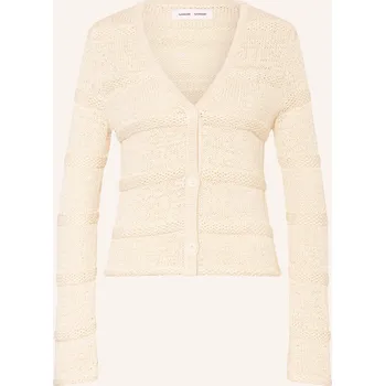 Dámský svetr Samsøe Samsøe Dámský Pletený Kardigan Sanettie, režná, 36