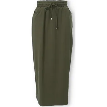 Tepláková sukně do gumy DZ1013 barva: zelená-khaki