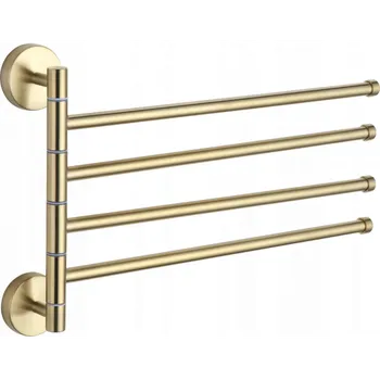 Mexen čtyřnásobný otočný věšák na ručník, zlatý - 7039244-50 Věšáky a police na ručníky