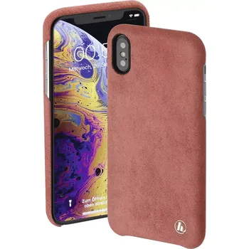 Pouzdro na mobilní telefon Hama Finest Touch, kryt pro Apple iPhone X/Xs, korálový