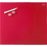 Skleněná magnetická tabule Nobo 45x45cm, červená