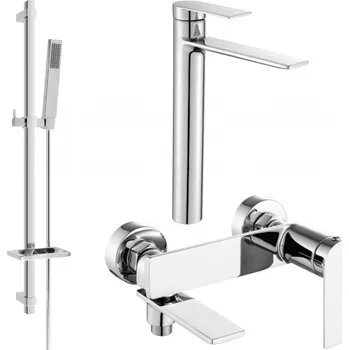 Vodovodní baterie Mexen Zero DQ02 vanová sada, chrom - 7113DQ02-00 Bateriové soupravy