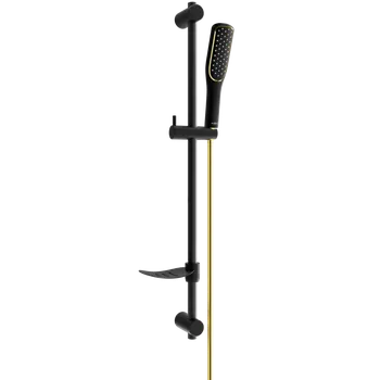 Sprchový set Mexen DF49 sprchový set posuvný, černý/zlatý - 785494582-57 Posuvné sprchové soupravy
