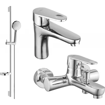 Vodovodní baterie Mexen Kama DS75 vanová sada, chrom - 72503DS75-00 Bateriové soupravy