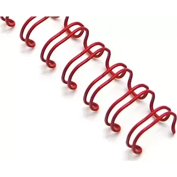Vázací hřbet kovový hřbet 6,4mm (1/4") červená 100ks