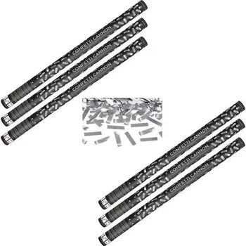 Konfeta SADA Konfety 80cm STŘÍBRNÉ METALICKÉ - Silvestr - 6 ks