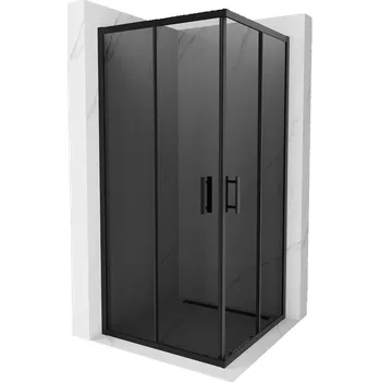 Mexen Rio čtvercová sprchová kabina 90 x 90 cm, grafit, černá - 860-090-090-70-40 Sprchové kouty