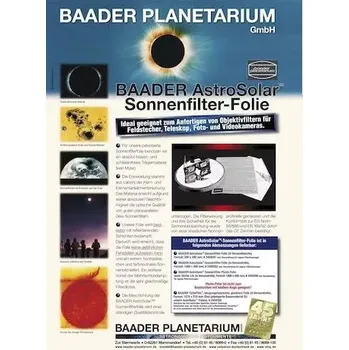Hvězdářský dalekohled Sluneční filtr - fólie BAADER AstroSolar ND 5.0 /VIZUAL/ - A4