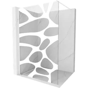 Mexen Kioto sprchová stěna Walk-in 80 x 200 cm, bílá vlna 8 mm, bílá - 800-080-101-20-97 Sprchové stěny