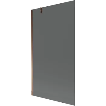 Vanová zástěna Mexen Next vana jeden křídlový 100 x 150 cm, grafitová, růžové zlato - 895-100-000-00-40-60 Vanové zástěny