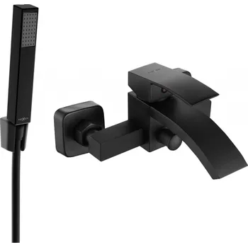 Vodovodní baterie Mexen Libra R77 vanová baterie se sprchovou soupravou, černá - 74513R77-70 Bateriové soupravy