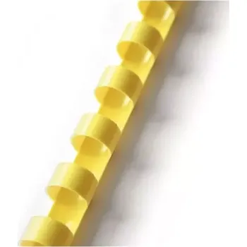 Vázací hřbet plastový hřbet 6mm žlutá 100ks