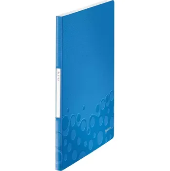 Archivační box Katalogová kniha Leitz WOW, 20 kapes, modrá