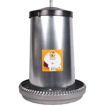 krmítko pro hospodářská zvířata Tubusové krmítko pro drůbež 25l, pozinkovamé