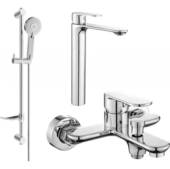 Vodovodní baterie Mexen Milo DF40 vanová sada, chrom - 71313DF40-00 Bateriové soupravy