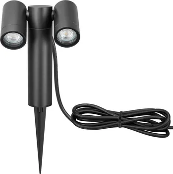 Zemní bodový reflektor CMD 9089, antracitová barva, délka 17 cm, IP65, 2fl 2 x 35 W - Doprava zdarma
