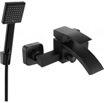 Vodovodní baterie Mexen Libra R45 vanová baterie se sprchovou sadou, černá - 74513R45-70 Bateriové soupravy