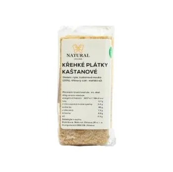 Natural - Křehké plátky kaštanové 49g