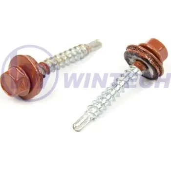 Spojovací materiál Střešní šroub + EPDM 4,8 x 55 RAL 8004 Balení: 100 ks CICDJ48055H4K