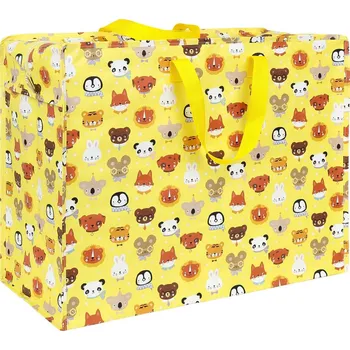 A Little Lovely Company - XL úložná taška - zvířecí kamarádi