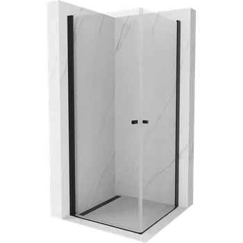 Mexen Pretoria Duo sprchová kabina otevírací 90 x 90 cm, transparentní, černá - 852-090-090-70-00-02 Sprchové kouty