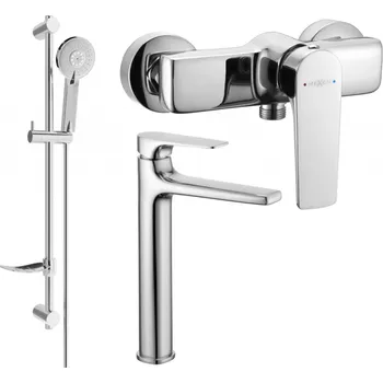 Vodovodní baterie Mexen Lynx DF40 sprchová sada, chrom - 745914DF40-00 Bateriové soupravy