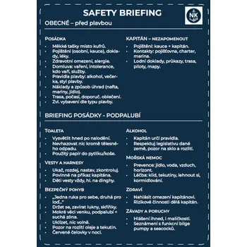 Sběratelská karetní hra IFP Publishing Kokpit karta SAFETY BRIEFING Barva: Bílá, Rozsah: heslovitá