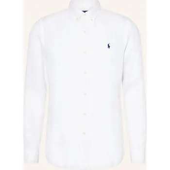 Pánská košile Polo Ralph Lauren Pánská Lněná Košile Slim Fit, bílá, 46