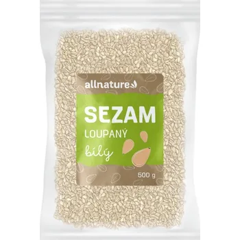 Allnature Sezam bílý loupaný, 500 g