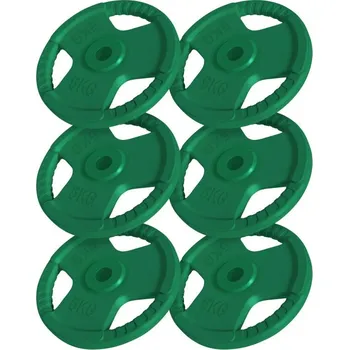 Gorilla Sports Sada litinových kotoučů, 6 x 5 kg