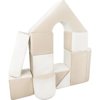 ostatní stavebnice Pěnové kostky-obří stavebnice 11 ks white-cappuccino