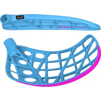 Florbalová čepel Fatpipe čepel CTRL Slicks PPB BB/LP FH2 modrá/růžová - pravá (pravá ruka dole)