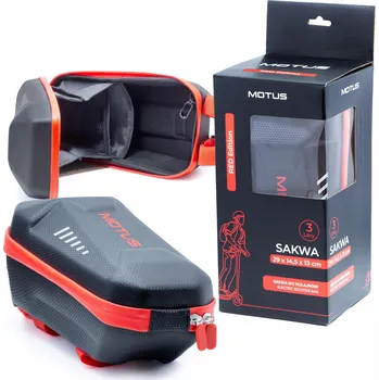 brašna na kolo MOTUS Vodotěsná brašna na elektrokoloběžku Motus 3L NO SIZE ČERNÁ|ČERVENÁ