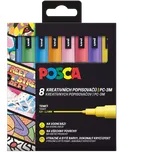 Sada popisovačů UNI Posca PC-3M, 0,9 - 1,3 mm, třpytivé barvy (8 ks)