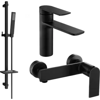 Vodovodní baterie Mexen Zero DQ02 sprchová sada, černá - 71104DQ02-70 Bateriové soupravy