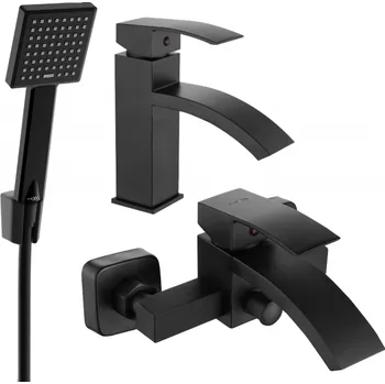 Vodovodní baterie Mexen Libra R45 vanová sada, černá - 745103R45-70 Bateriové soupravy