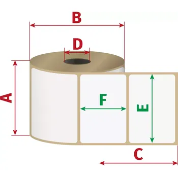 Samolepící etiketa Etikety Zebra Z-Ultimate 3000T, core: 25,4mm, diameter: 127mm, 38x13mm, 4650 labels/roll, rec. ribbon: 5095 resin