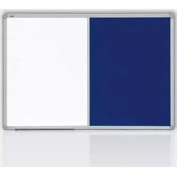 kombinovaná tabule 120x90 filc modrý/magnet., rám ALU23