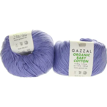 Příze Gazzal Organic Baby Cotton 428 levandulová