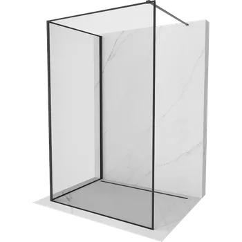 Mexen Kioto sprchová stěna Walk-in 110 x 100 cm, černý rám, černá - 800-110-212-70-70-100 Sprchové stěny