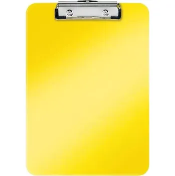 Psací podložka Psací podložka s klipem Leitz WOW, A4, žlutá