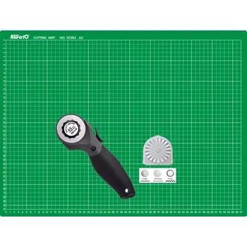 Řezačka papíru Sada KW-triO řezací podložka A2 + řezací kolečko + náhradní břity kreativní - výhodná cena