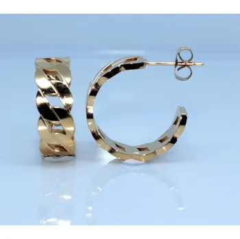 Náušnice Steel Edge Náušnice z chirurgické oceli kruhy WJHE456