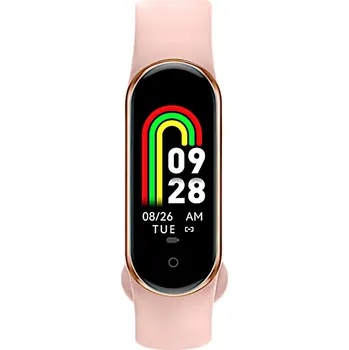 Fitness náramek M8mini Chytrý smart náramek rose gold