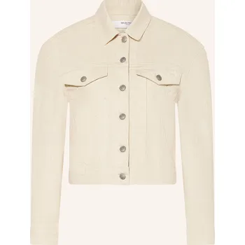 Dámský blejzr Selected Femme Dámská Džínová Bunda, béžová, 42