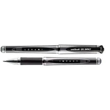 Gelový roller UNI SIGNO IMPACT UM-153S, 1,0 mm, černý