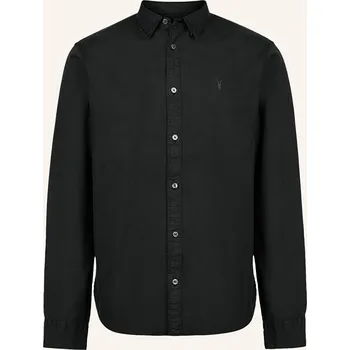 Pánská košile Allsaints Pánská Košile Hawthorne Slim Fit, černá, 40